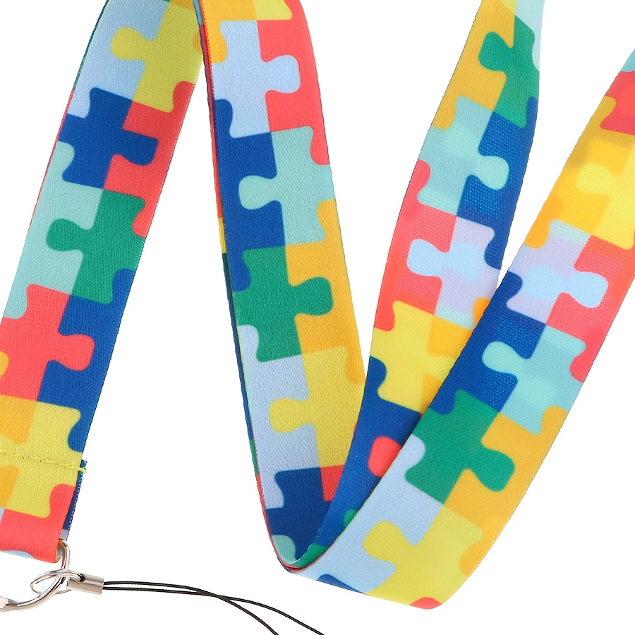 Autism keychain sale lanyard