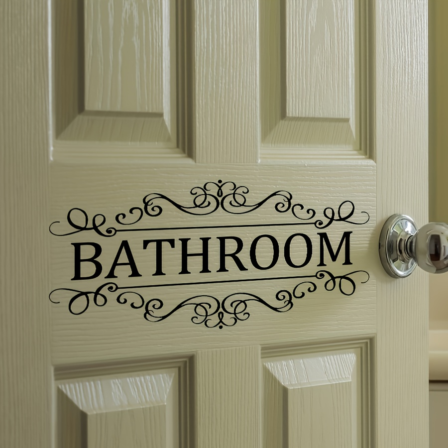 

1pc , English Bathroom , Removable Decals For Bathroom, Bath/bathroom Accessories