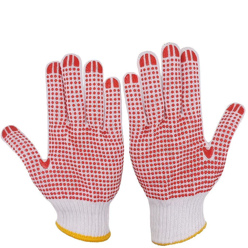 12 Pares De Guantes De Trabajo De Seguridad Guantes De Pu - Temu