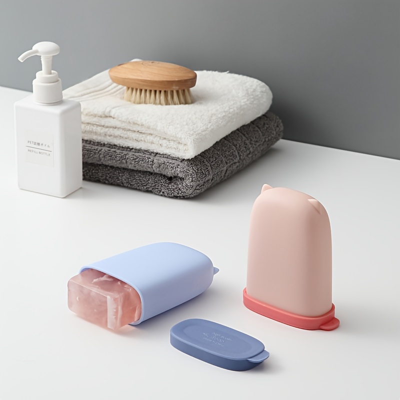 1pc Soap Holder Box Sealed And Leakproof Personal Care Travel Bathroom