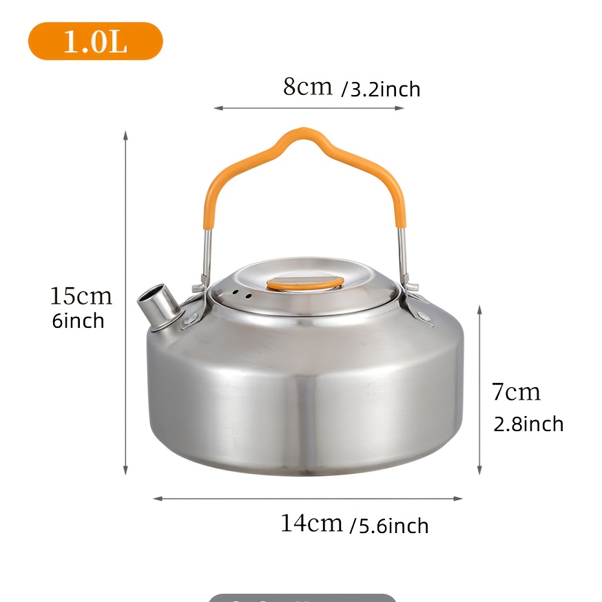 Bouilloire à thé sifflante en acier inoxydable grande capacité 2.8