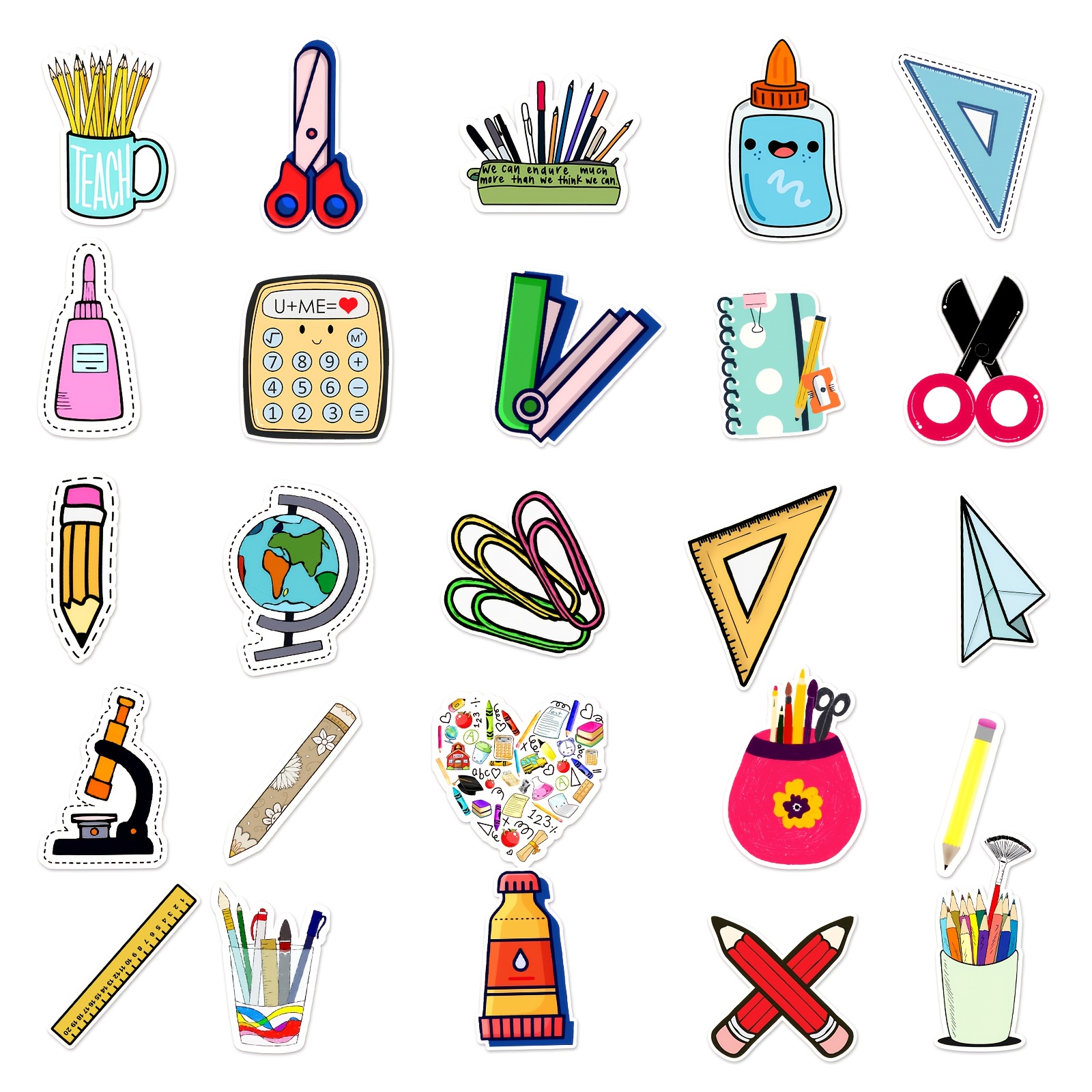 Math Stickers Preppy Stickers School Stickers Vinyl - Temu