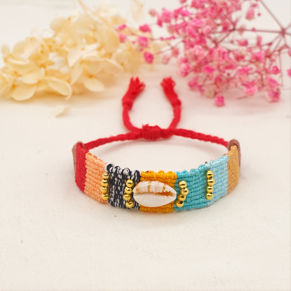 Handmade Bohemian Friendship Bracelet with Colorful Seed Seed Bead Bracelets Charm - Perfect for Women, Children, and Beach Parties