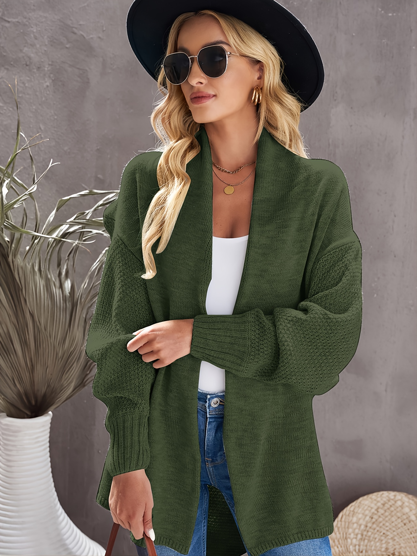 Womens olive hotsell green cardigan