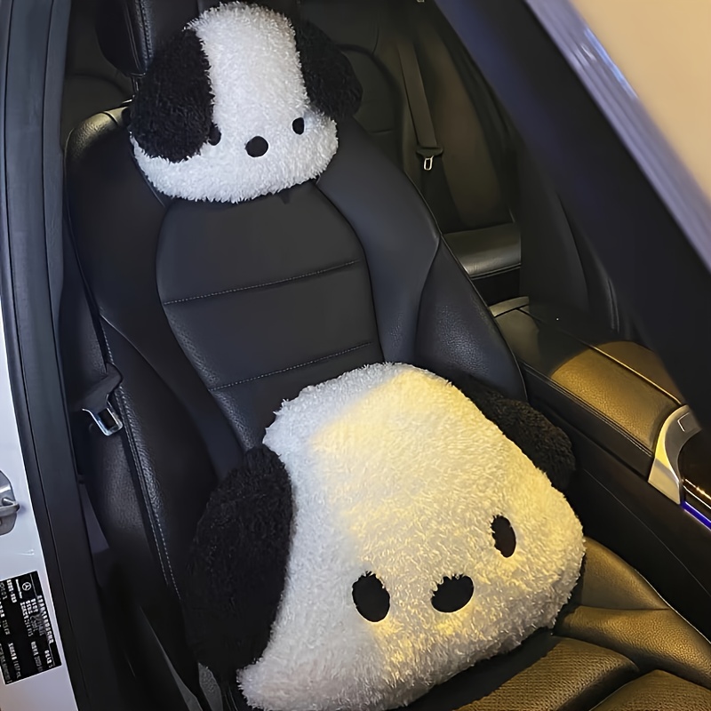 Car Headrest Car Neck Pillows Cute Cartoon Plush Lumbar Support