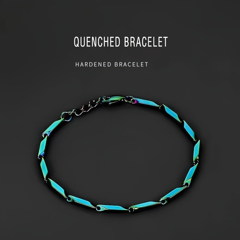 Men's Titanium Steel Rainbow Bracelet, Unisex