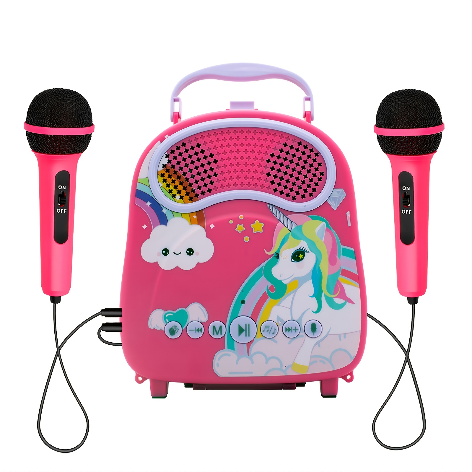 Máquina De Karaoke Para Niños Con 2 Micrófonos Para Niñas Y - Temu Mexico