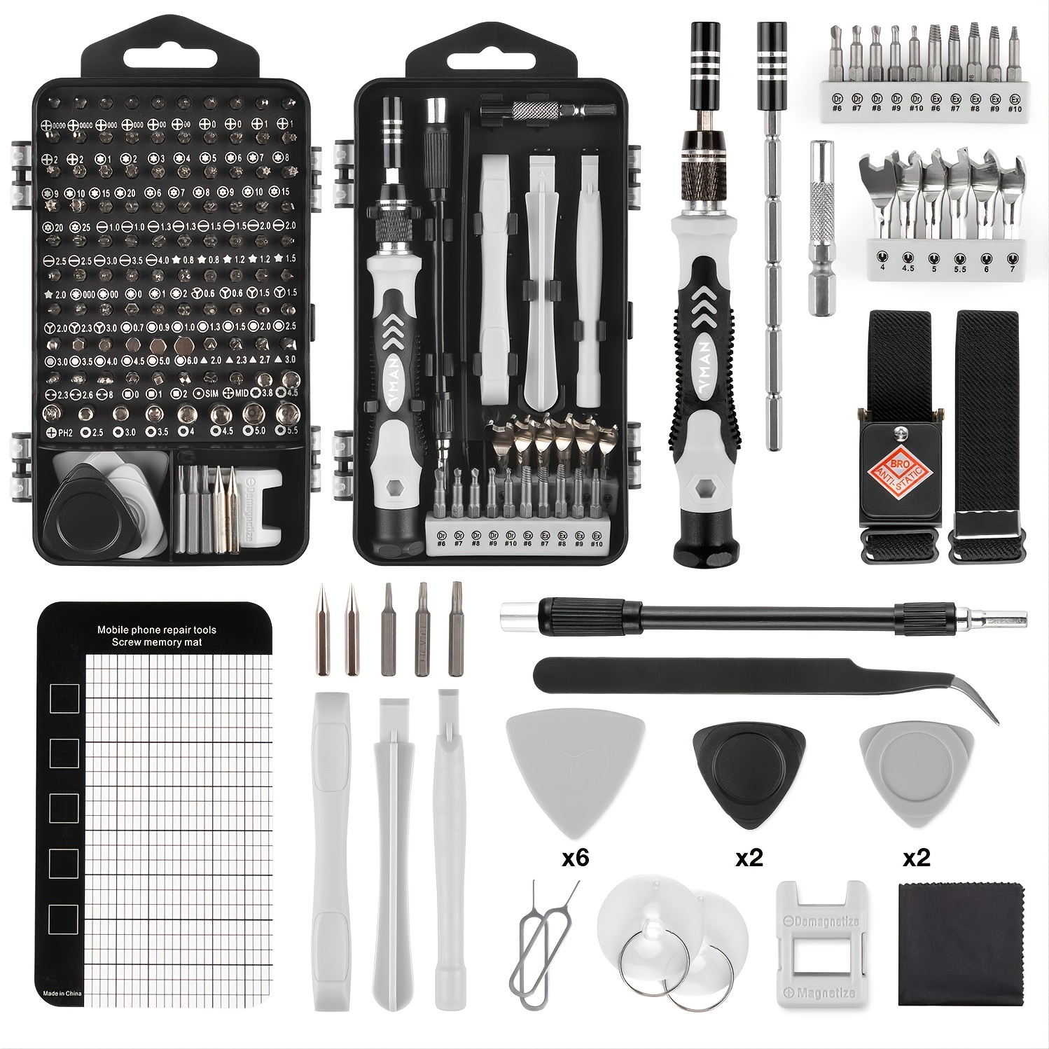 Juego de Destornilladores,138 en 1 Kit de Herramientas de Reparación de  Destornilladores de Precisión Kit de Controlador Magnético Herramientas  Precision de Reparación de Bricolaje Profesional : : Bricolaje y  herramientas