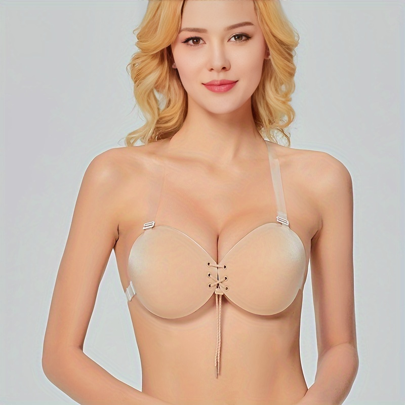 Women's Sticky Self Adhesive Invisible Nipple Covers Bra - Temu
