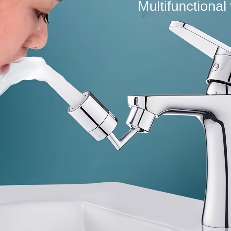 

1pc Faucet Washbasin, 720 Degree Rotatable Splash-proof Water Kitchen Bathroom Extension, Water Saving Mouthwash Aerator