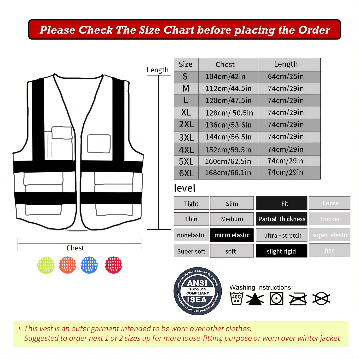 Stay Safe Visible Ansi/isea Certified Reflective Safety Vest - Temu