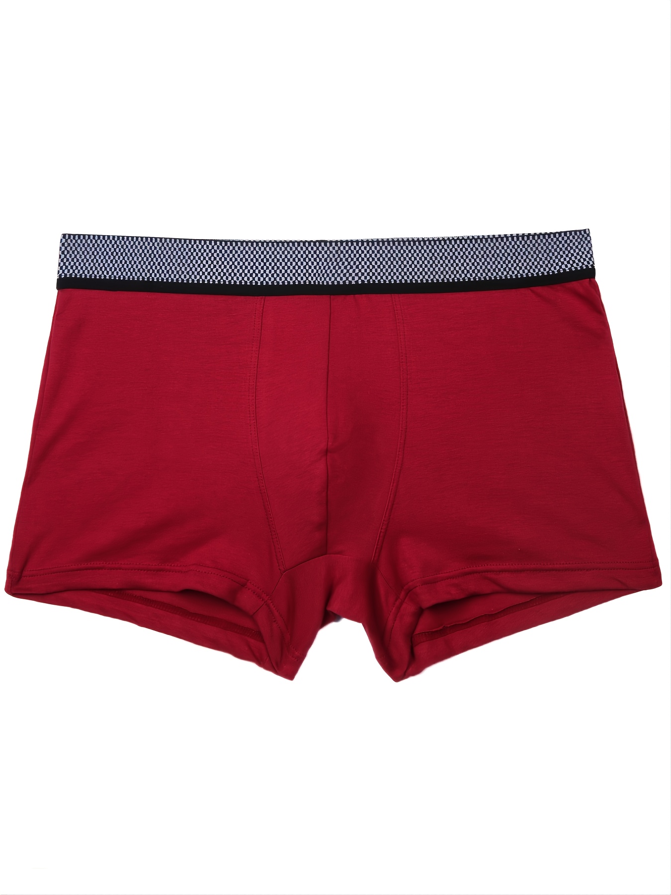 1pcs Mens New Years Red Boxer Briefs Solid Boxer Briefs - Temu