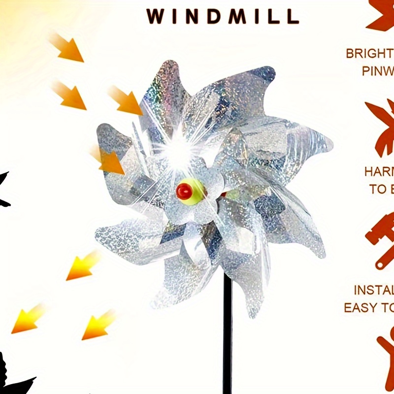 

Windmill Bird Repeller For Garden - No Power Needed, Outdoor Decor & , Bird Repellent Tools