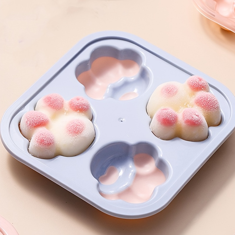 1pc Home Use Silicone Cartoon Ice Cube Tray For Baby Food, Freezer