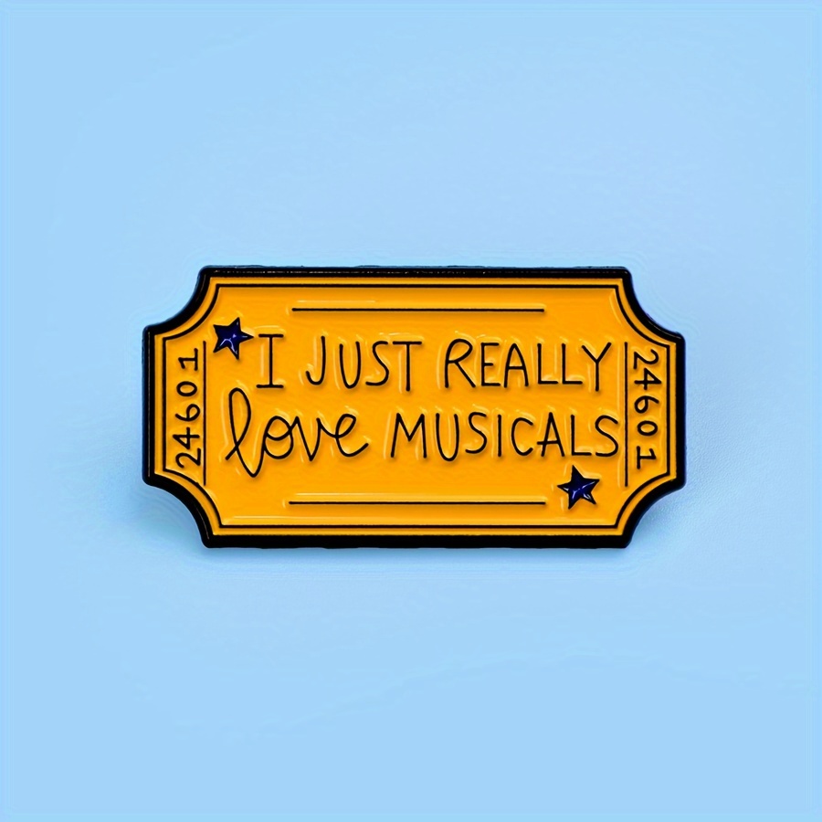 

Enamel Lapel Pin With Musical Notes Design, Retro-style Brooch For Book Lovers, Fashion Accessories For Backpacks, Briefcase, Or Clothing