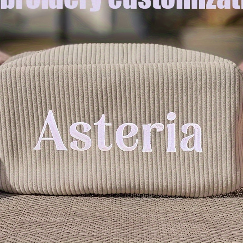 

Embroidered For Men Women, Personalized Cosmetic Bag, Portable Toiletry Bag,