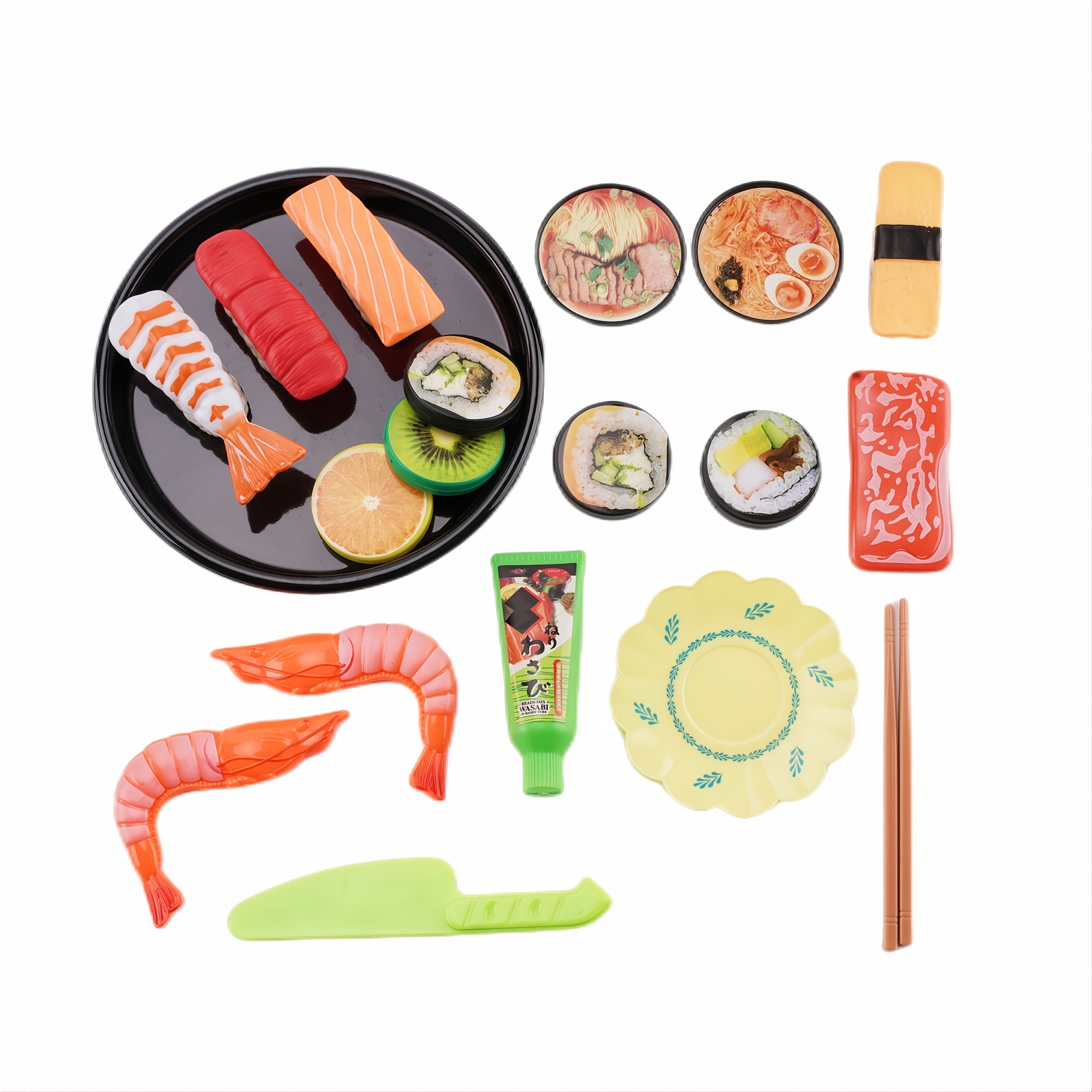 Kids Kitchen Simulation Barbecue Japanese Food Pretend Play Sushi