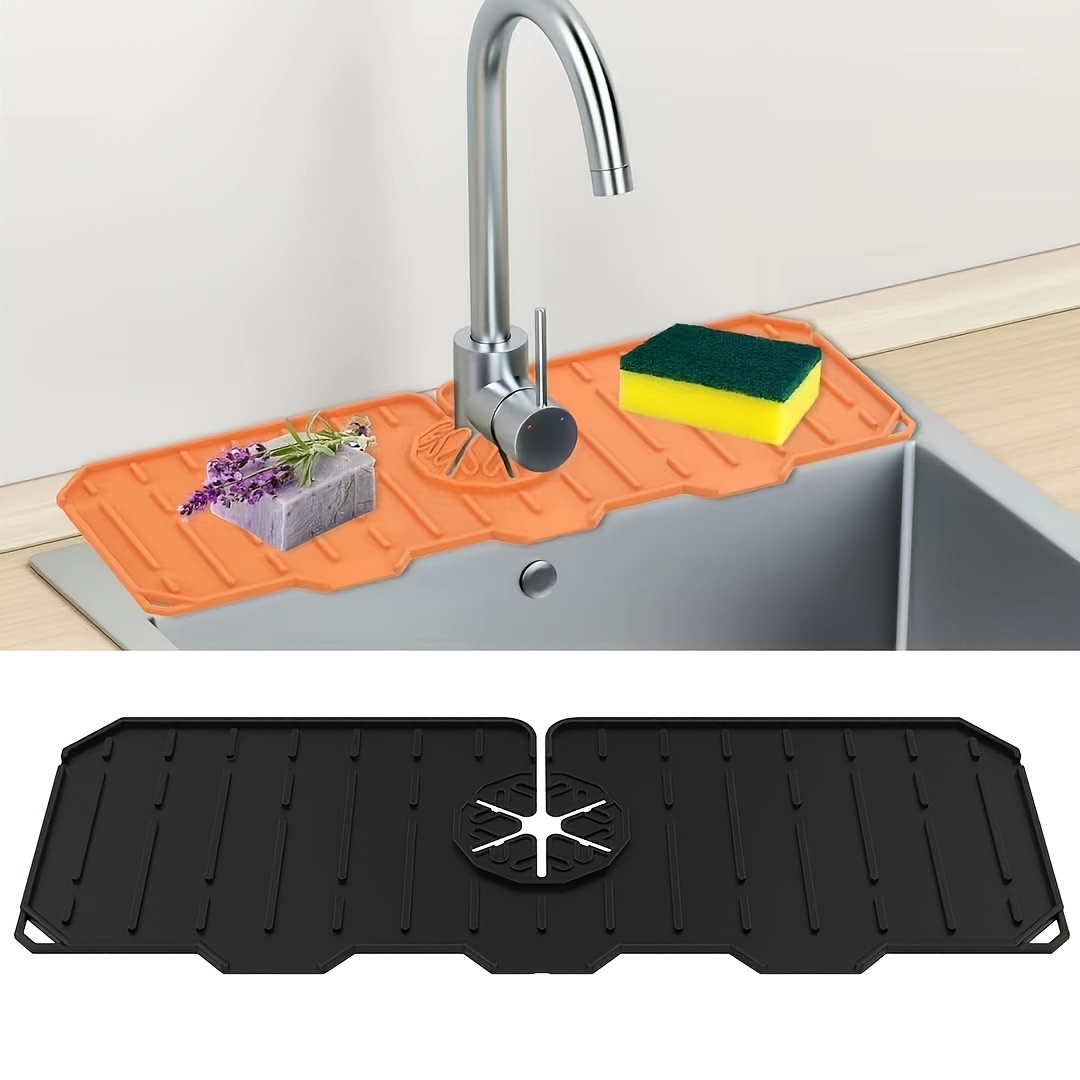 Sink Kitchen Silicone Faucet Handle Drip Catcher Tray Mat – 4 Seasons Aid