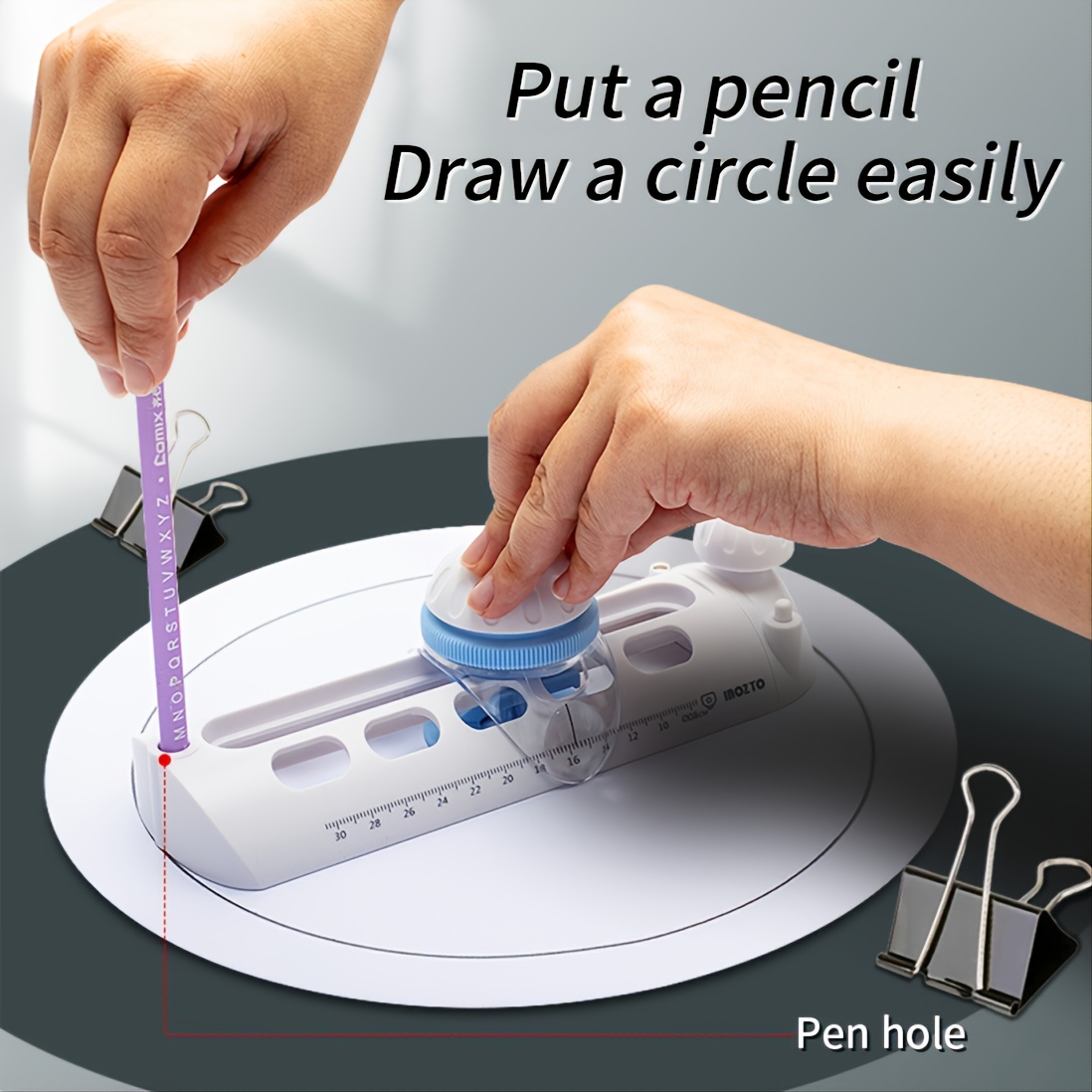 Compass Circle Cutter Circular Cut Drawing Circle Ruler - Temu