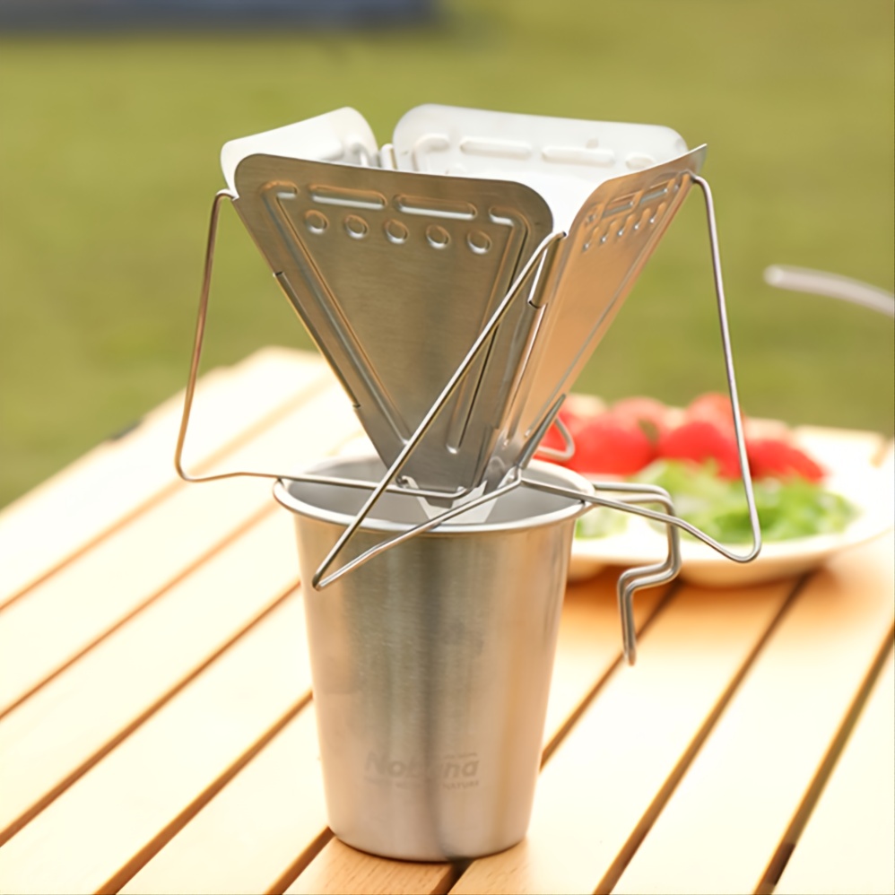 stainless steel coffee dripper foldable and portable suitable for outdoor camping check out today s deals now