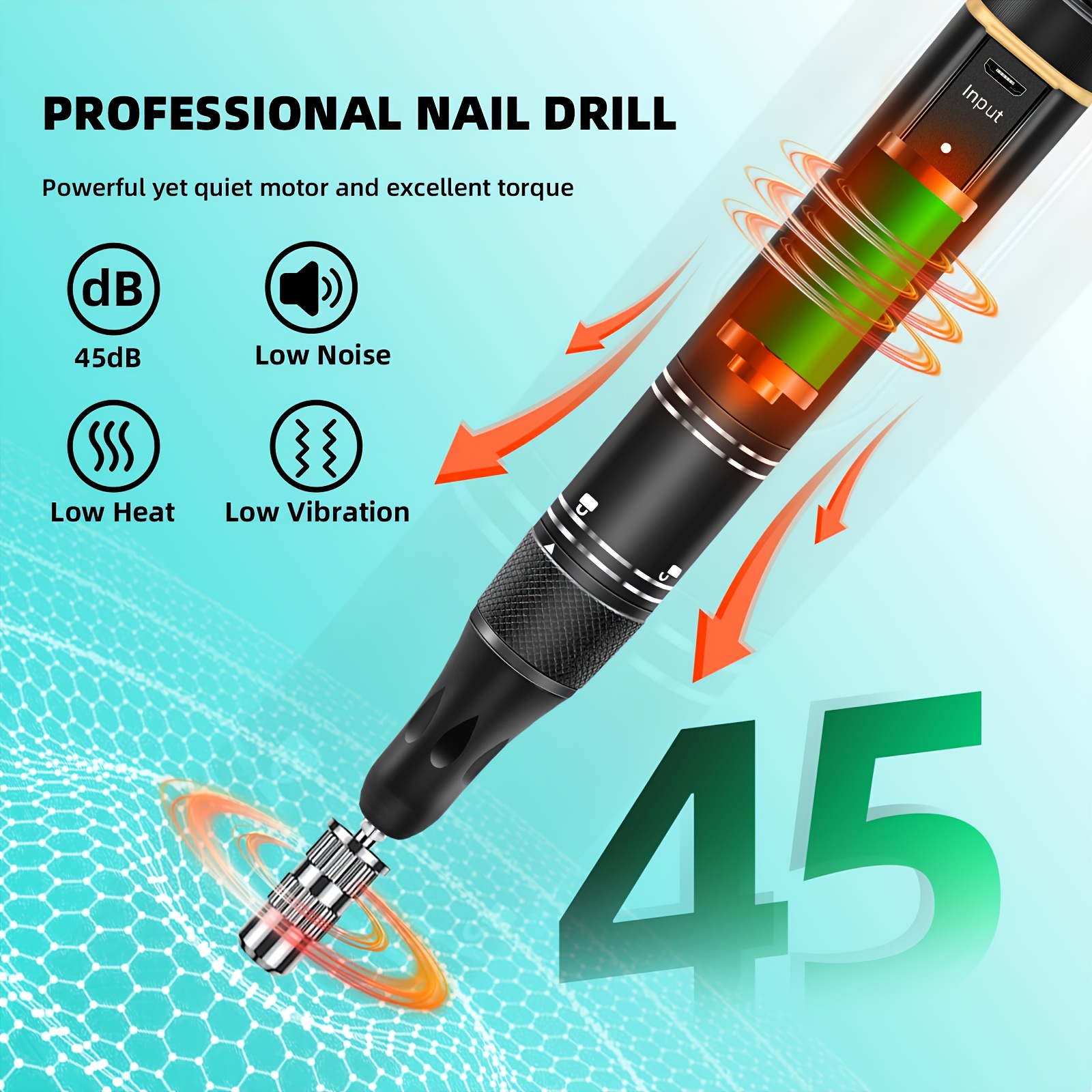 Professional 35000 Rpm Nail Drill Máquina Lima Eléctrica - Temu Mexico