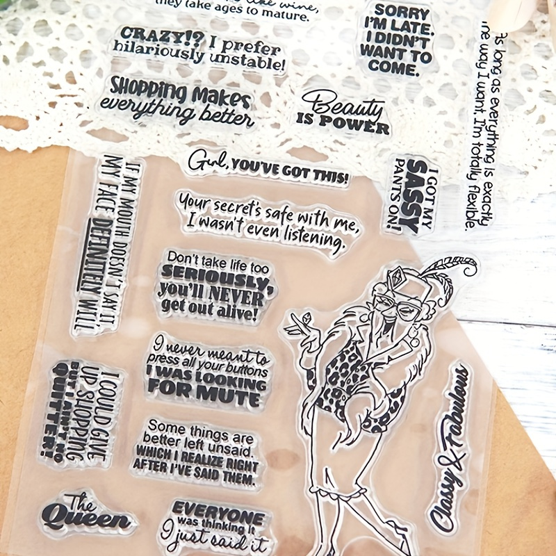 

Clear Rubber Stamps Set For Scrapbooking And Card Making - '' Theme - Greeting Card Decoration Stencils, Diy Photo Album & Paper Craft Supplies