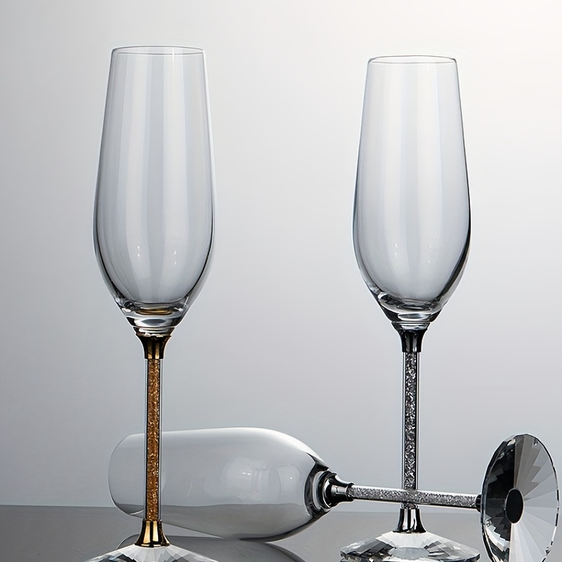 Swarovski Crystal Sparkling Wine Glasses 6pcs Set 