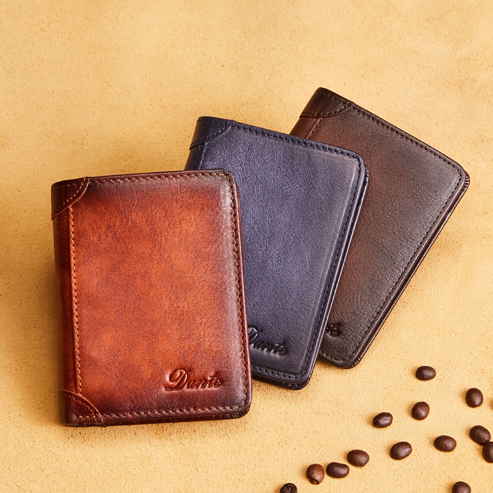 Portefeuille pour homme en cuir Mini porte-monnaie pince à billets antivol  glisser petit sac de couverture de passeport - Temu France