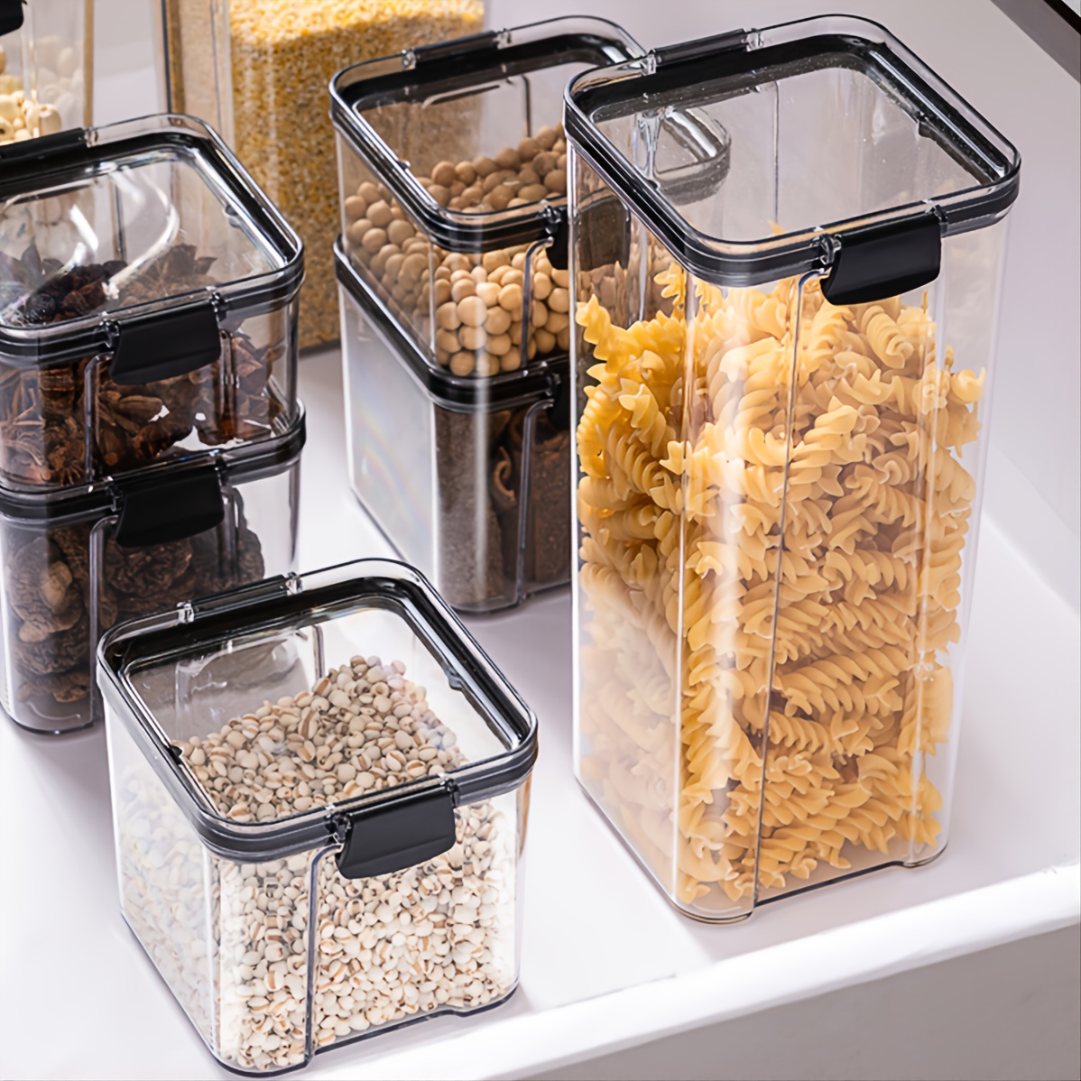 Easy clean Plastic Food Storage Container Keep Food Fresh - Temu