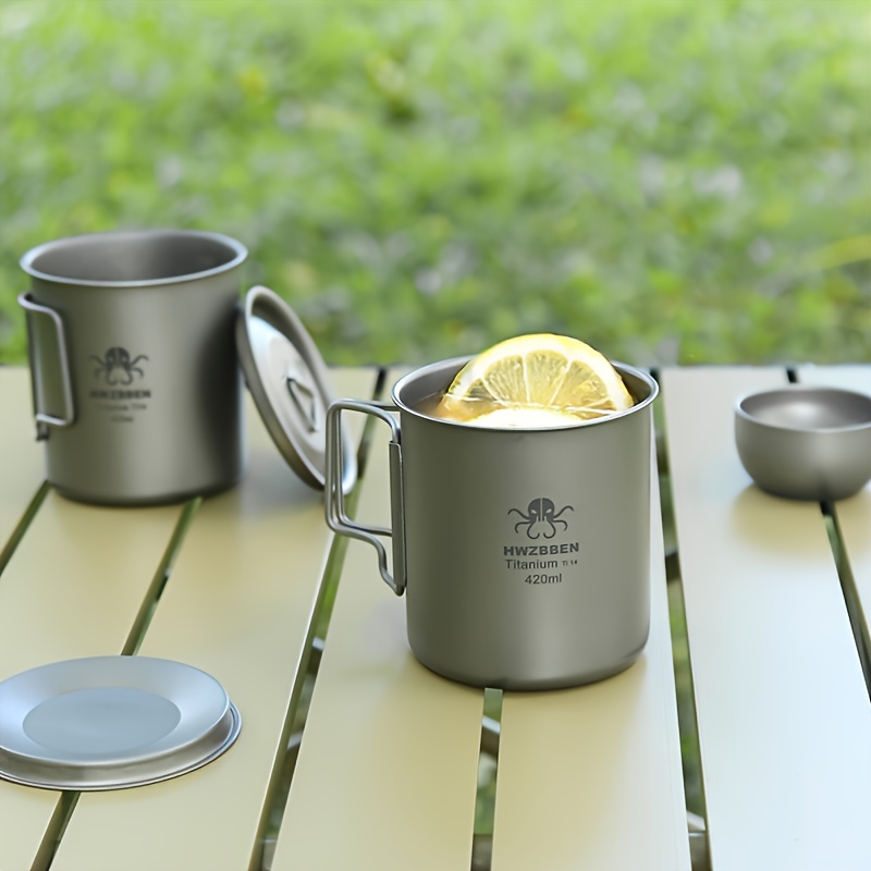 Lightweight Titanium Camping Mug - Durable, Portable, And Perfect For  Outdoor Adventures - Temu