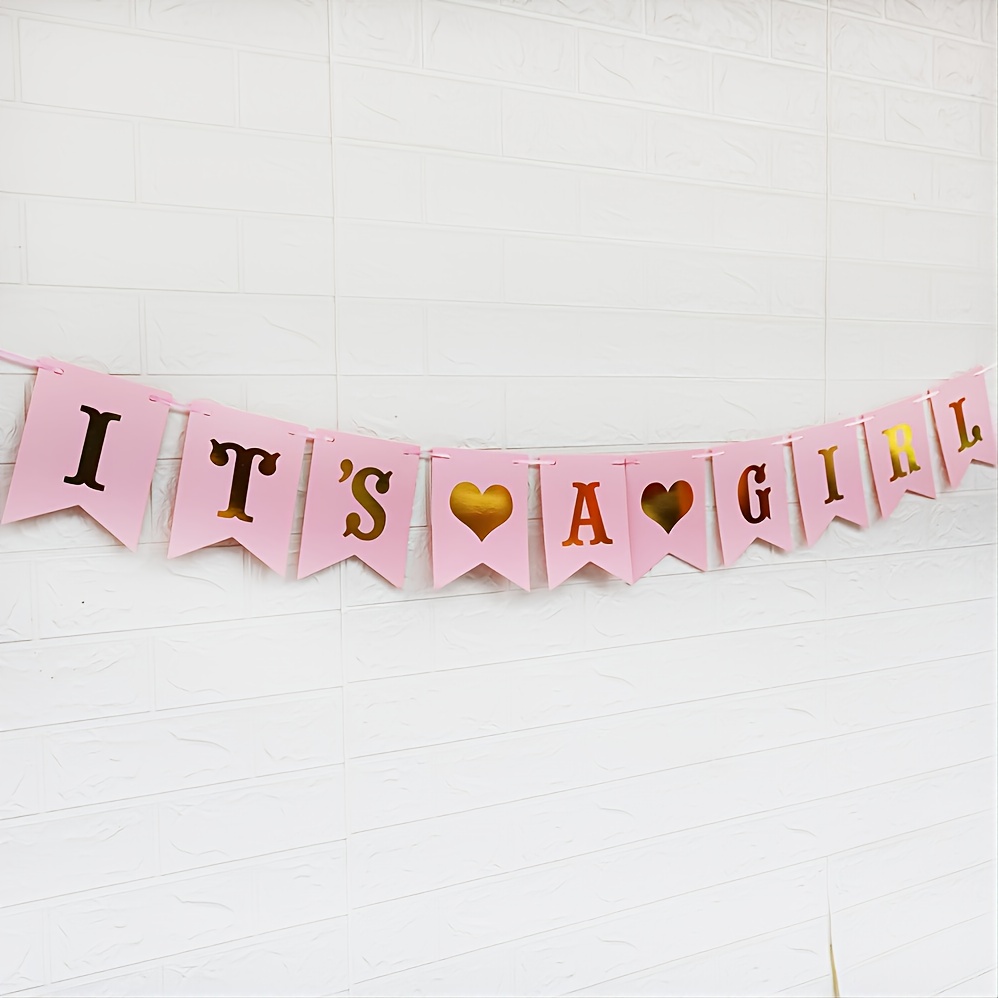 IT'S A BOY Burlap Banner Birthday Party Christening Decoration
