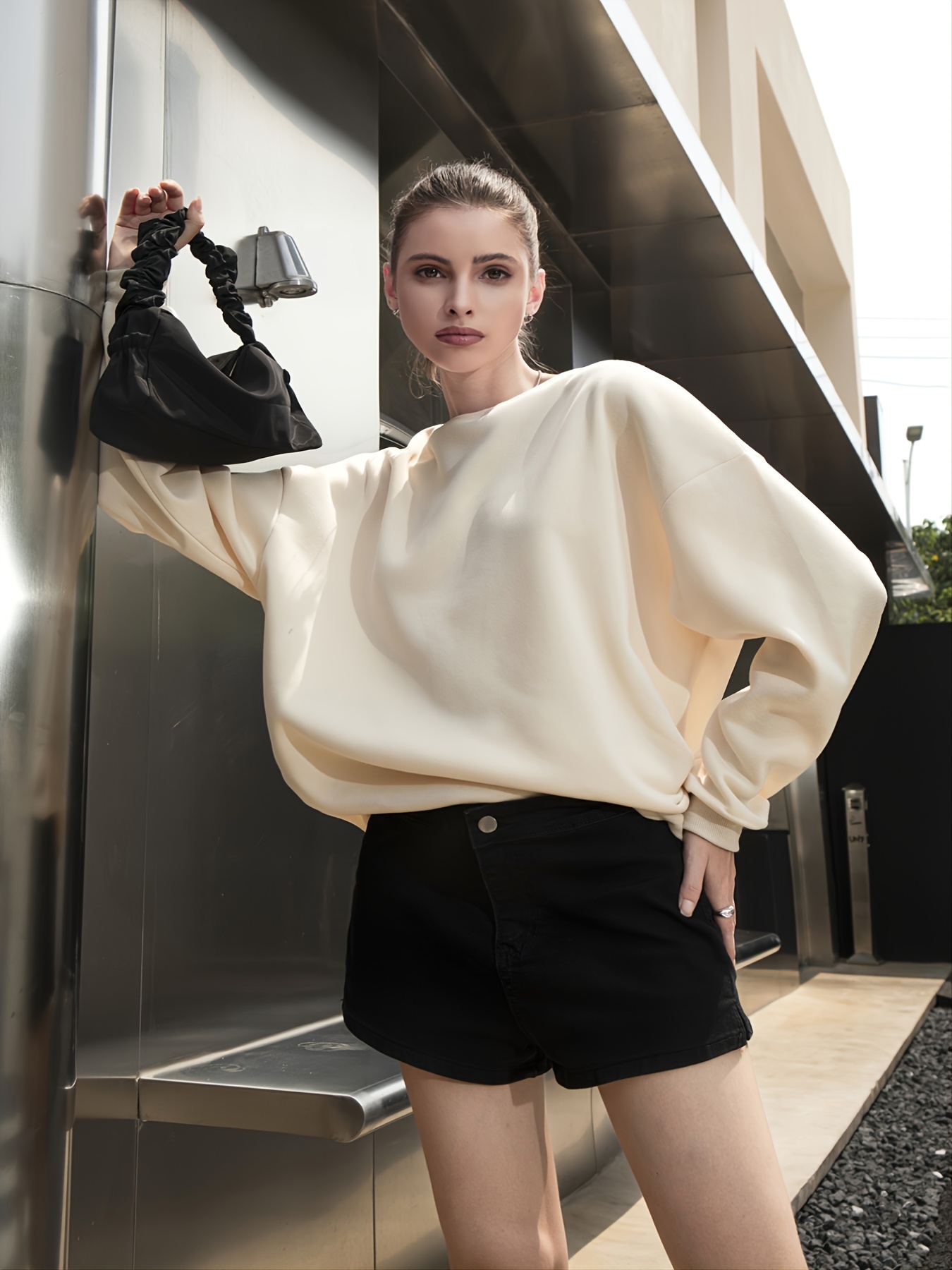 White hot sale batwing sweater