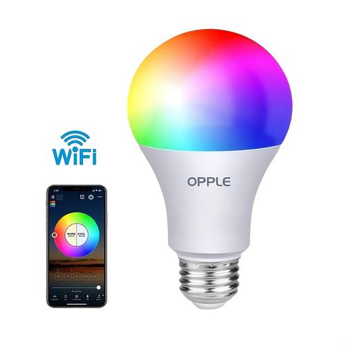 OPPLE E26 RGB Bulb For Home, 9W LED Lamp, Smart Bulb, Voice Control, Dimmable Alexa Speaker Google Siri Light, Connect To Mobile Phone And Use APP Control