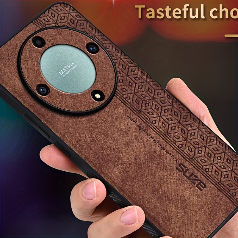 

Yueshang Faux Leather Phone Case With 3d Embossing For Magic 5 Lite - Durable, Stylish Protection With Personality