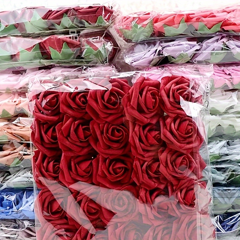 

25pcs Rose Artificial Flowers Fake Flowers For Garden Wedding Party Decoration Home Decor Bouquet Wreath Accessories