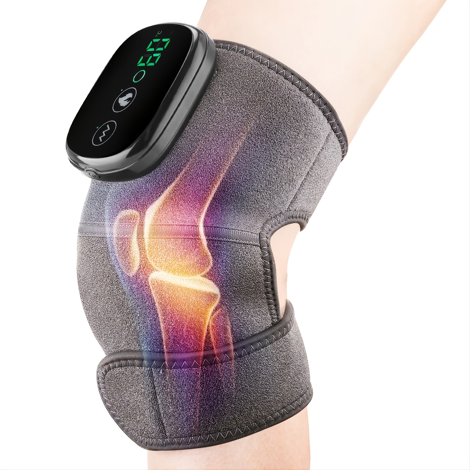3-in-1 Heated Knee, Elbow, And Shoulder Brace Wrap - Featuring 3 Adjustable  Vibrations And Heating Modes!