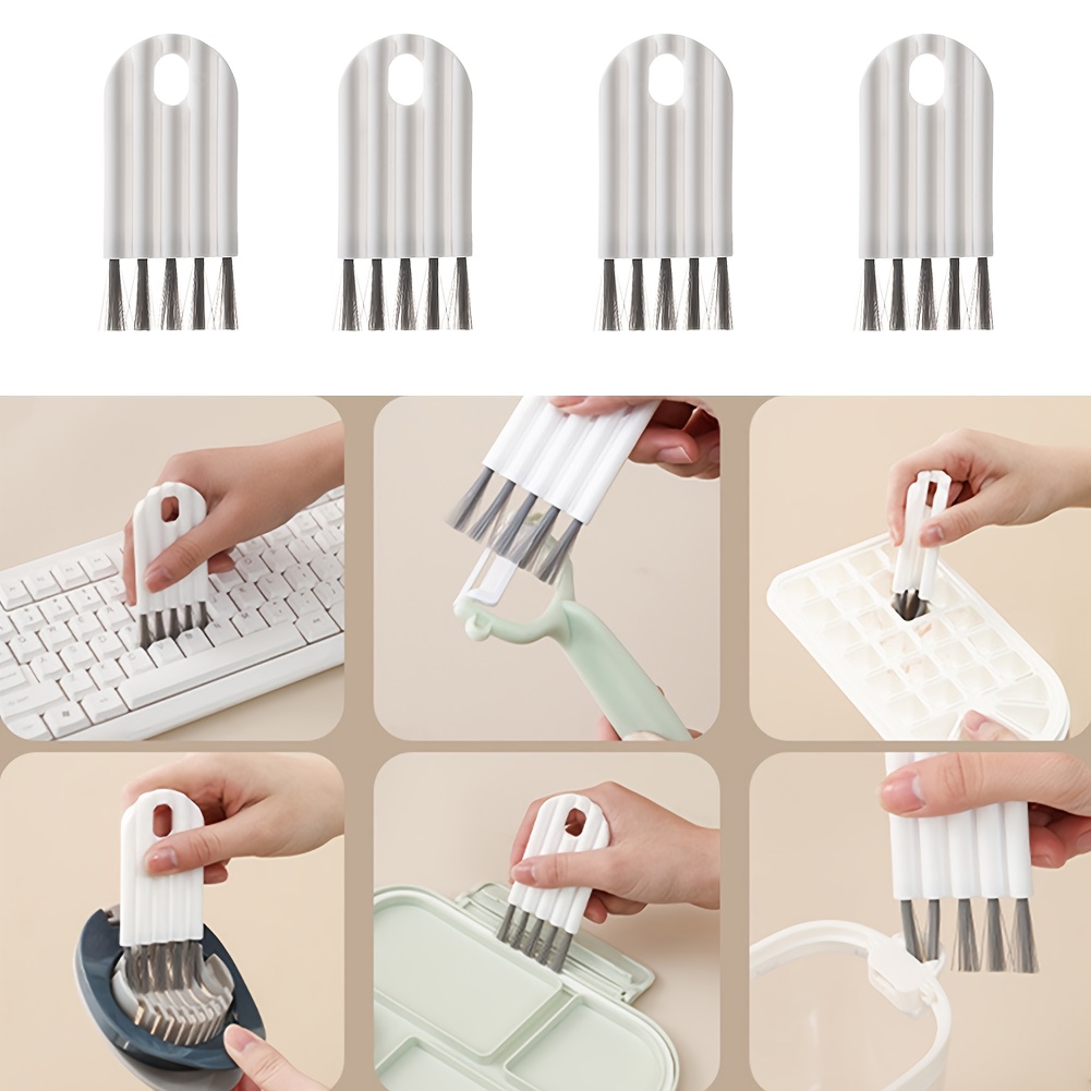 Keyboard Cleaning Brush Bendable Cup Cover Groove Brush - Temu