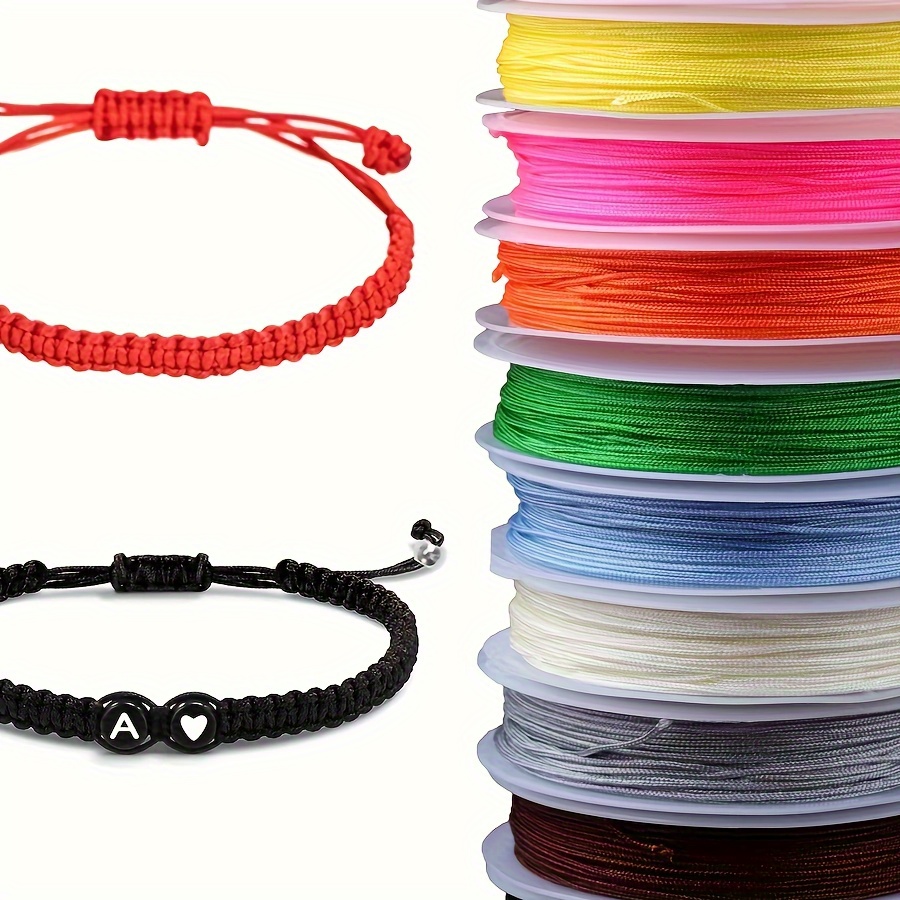 

Beading 10 Roll Set, Non-elastic Jewelry Thread For Crafts, Assorted - Suitable For Bracelet And Beading