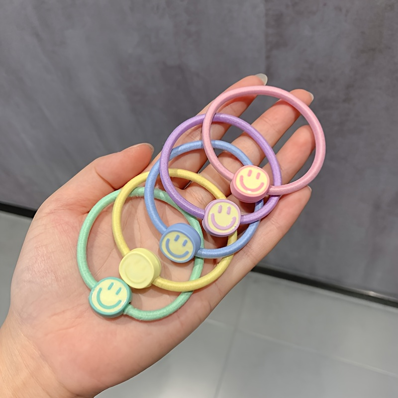 Colorful Hair Ties Cute Elastic Basic Headbands Hair - Temu