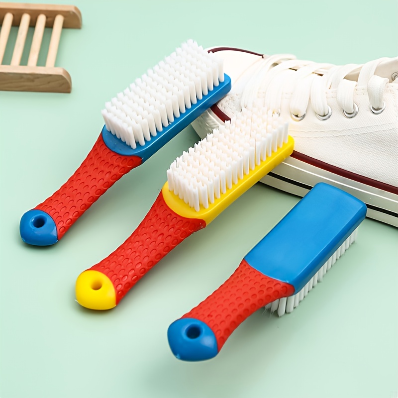 1pc Soft Bristle Cleaning Brush With Long Handle For Shoes