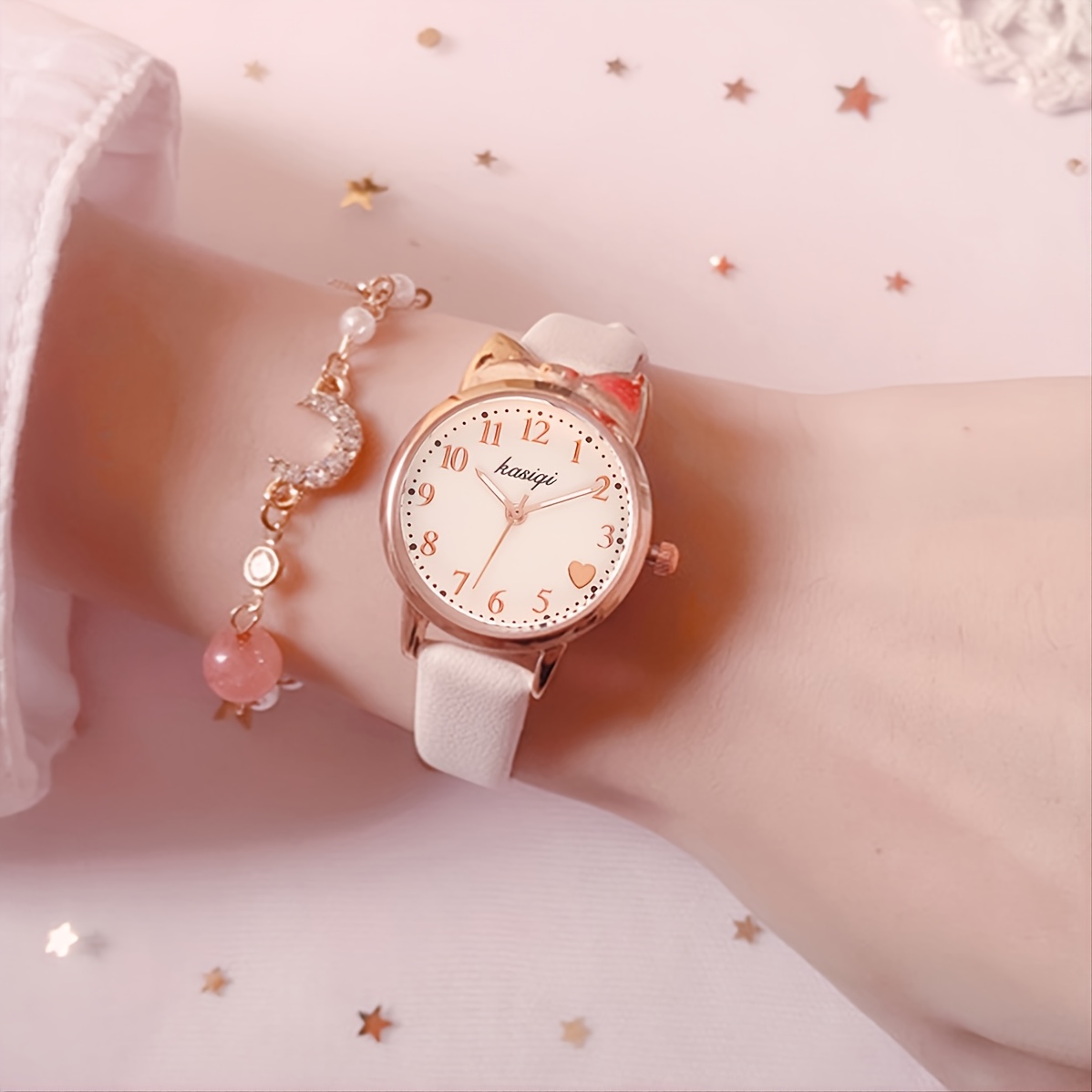 Reloj Para Niña Mujer Chicas Relojes Joyeria De Moda Para Estudiantes De  Rosa