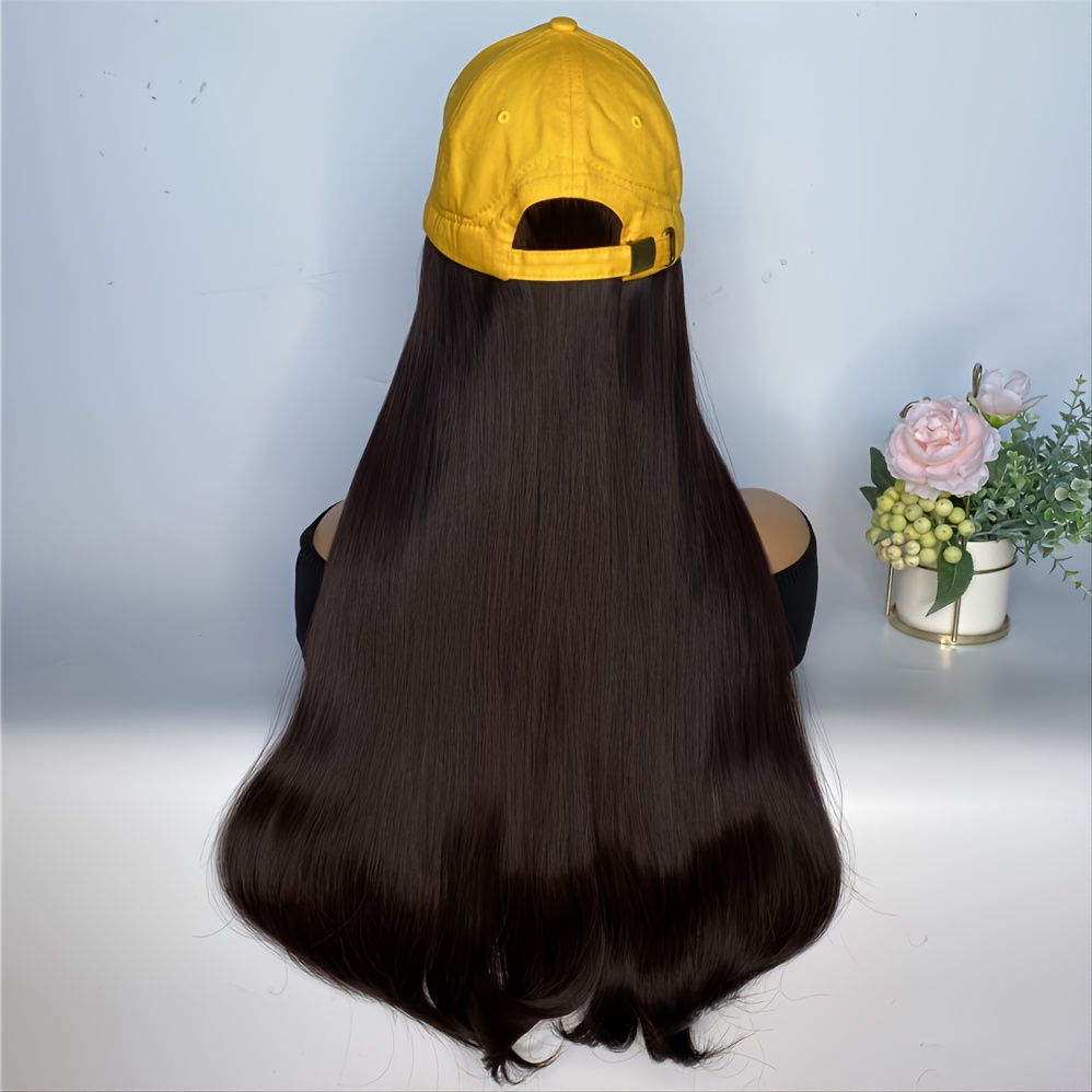Long Curly Synthetic Hair Extensions, Adjustable Base