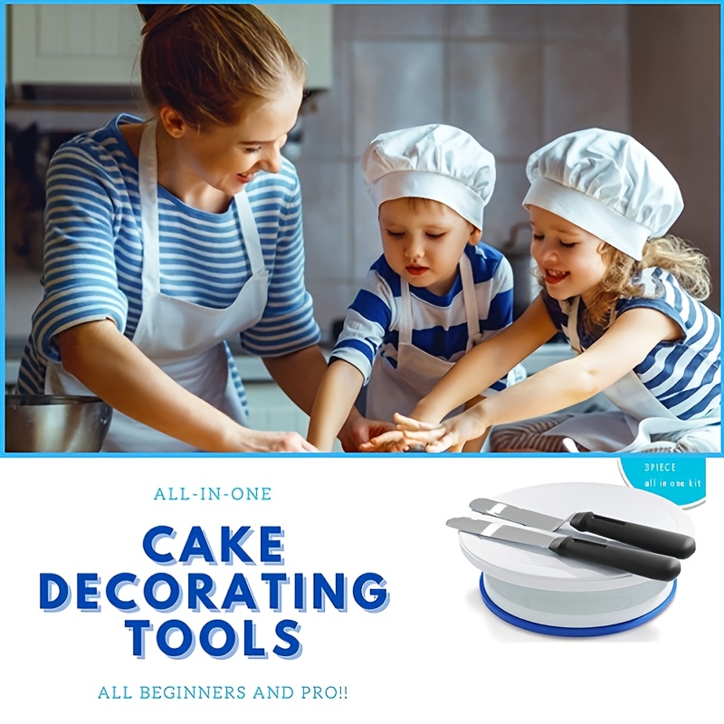 Cake Decorating Kit Baking Tools Rotating Cake Turntable For - Temu