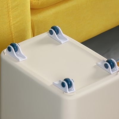 4pcs Stickable Wheels, Household Furniture Casters, Storage Box Rollers, Trash Can Rollers, Storage Box Basket Moving Small Wheels