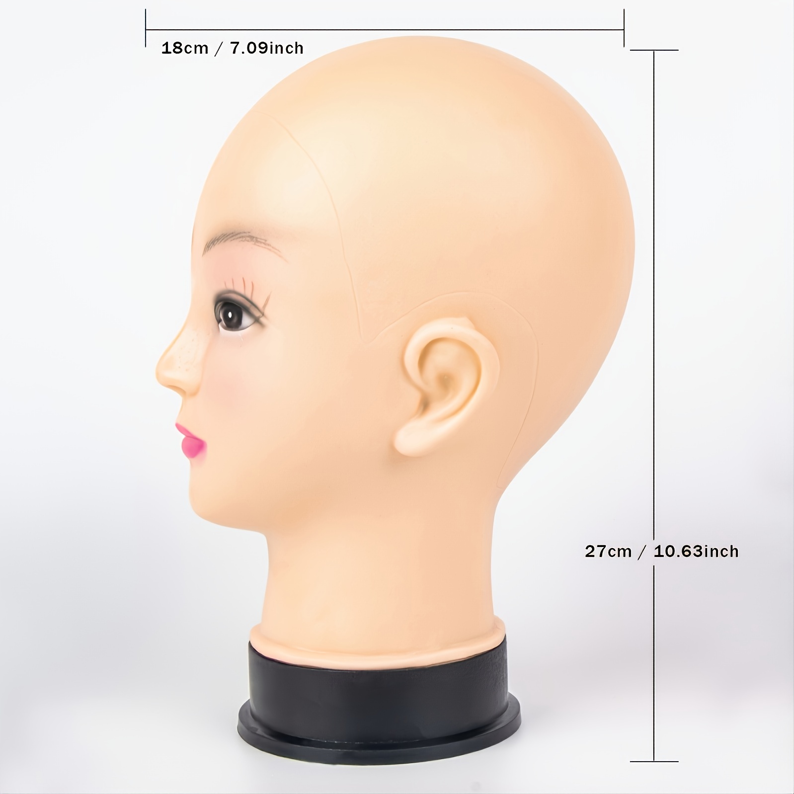 Female Bald Mannequin Head Professional Cosmetology Face - Temu