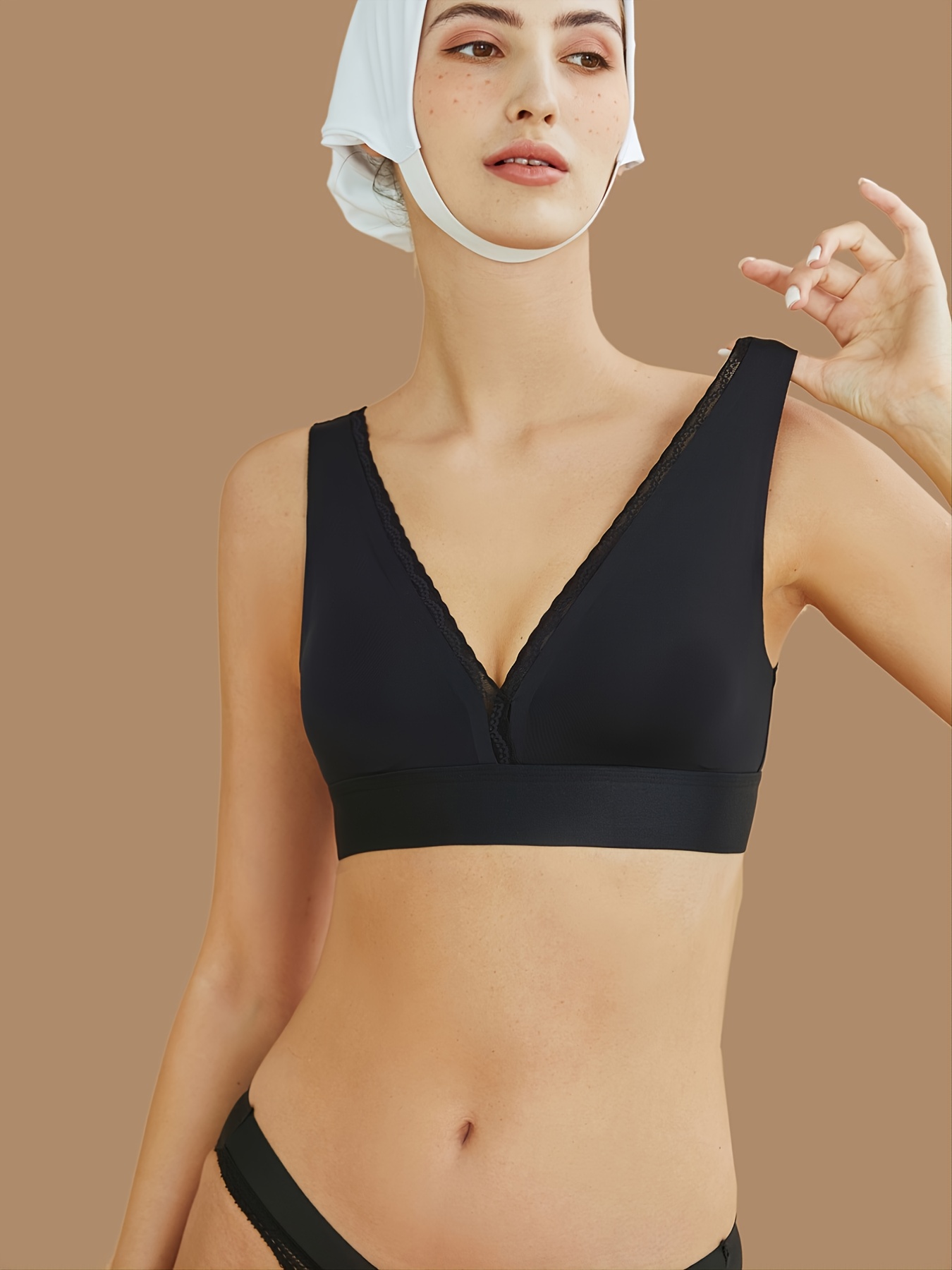 Buy Womens Summer Vest Crop Wireless Bra Sexy Lace V-Neck Camisole Bralette  Tank Tops Casual Lingerie Underwear Top S-3XL Online at desertcartSeychelles