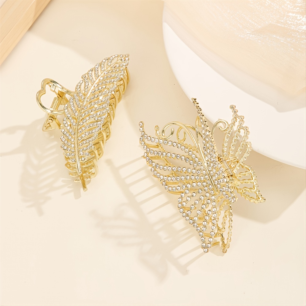 Butterfly Clips 1pcs Butterfly Metal Hair Claw Clip Gold Hairpin Fashion  Nonslip Hair Clamps Butterfly Tassel Hair Catch Clip Hair Accessories Hair  Cl