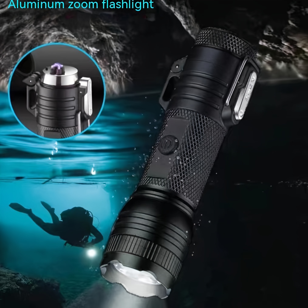 

1pc Multi-functional Waterproof Self-defense Flashlight With Hanging Rope For Night Walking And Running - Stay Safe And Secure With This Powerful Outdoor Tool