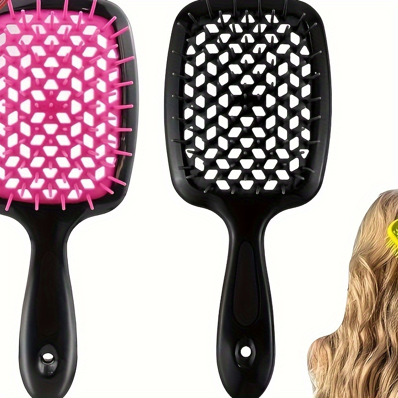 

Detangling Hair Brush Set: Wide Teeth Comb For Scalp Massage, Suitable For Wet Or Dry Hair, Versatile Use, No Pulling Or Tugging, Reduces Frizz