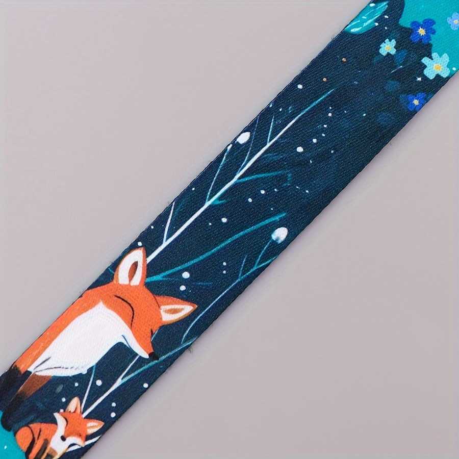 

[customer ] Fox-themed Polyester Lanyard - Neck Strap For Keys, Id Badges & More | Accessory